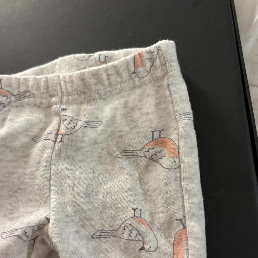 Carter's Bird Print preemie slacks